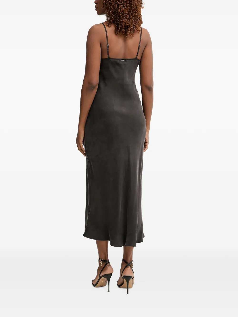 GUESS USA Midi-jurk met col Grijs