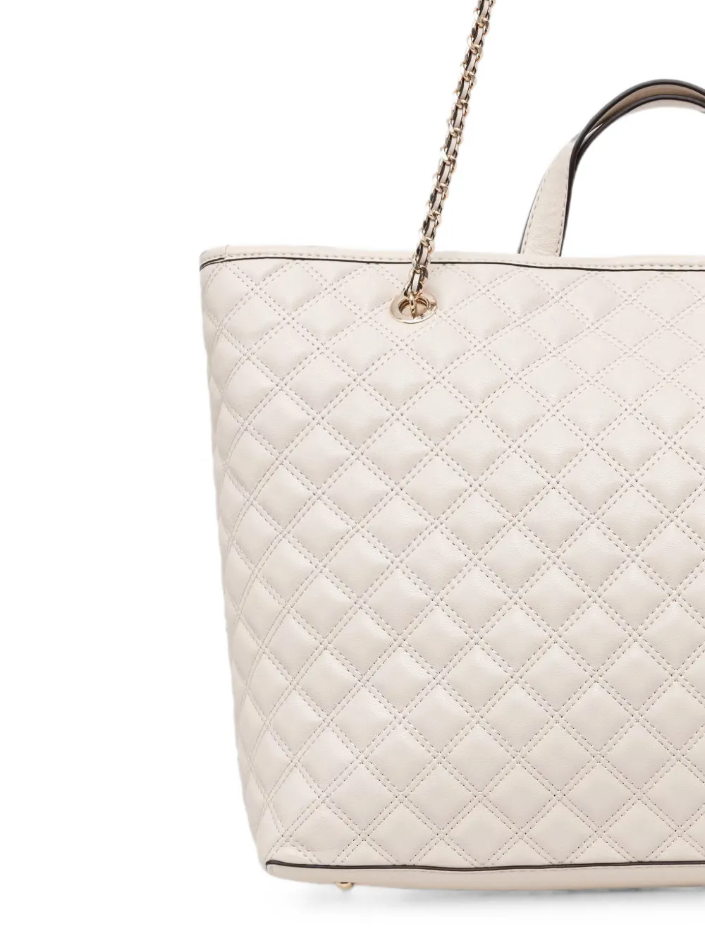 GUESS USA Shopper met logoplakkaat Beige