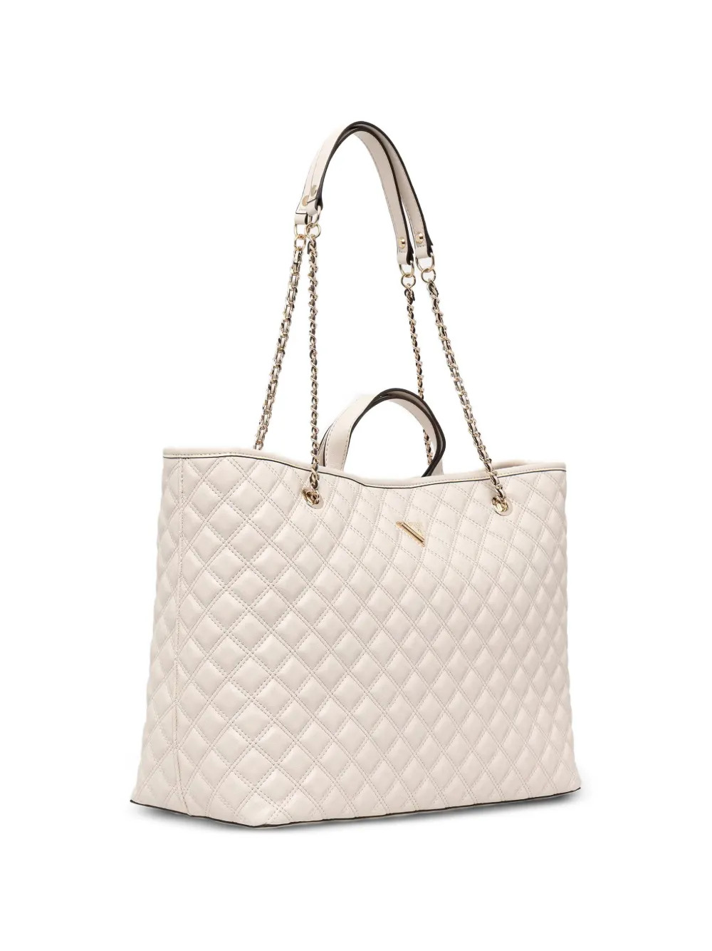 GUESS USA Shopper met logoplakkaat Beige