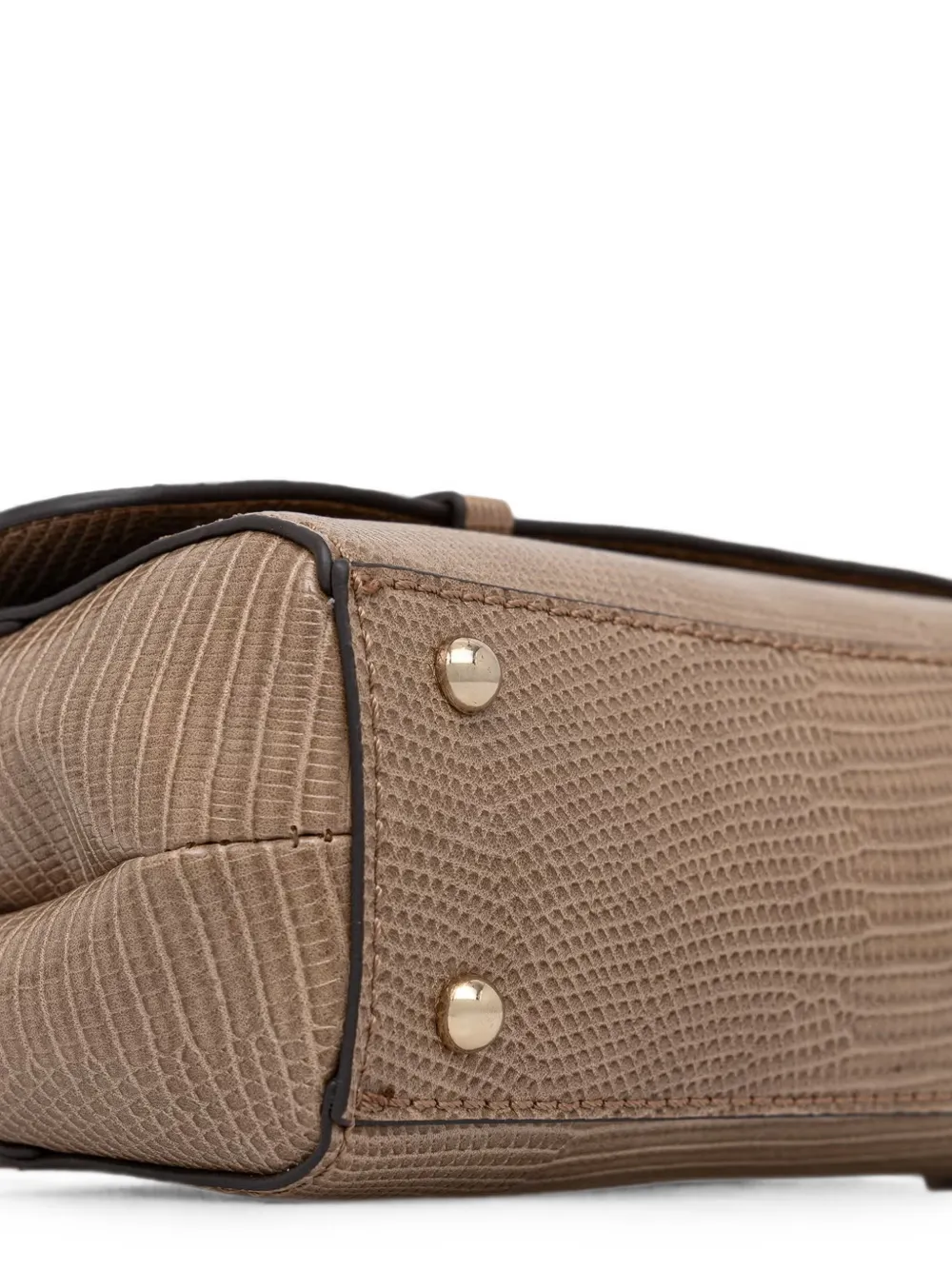 GUESS USA Schoudertas met hagedissenhuid-effect Beige