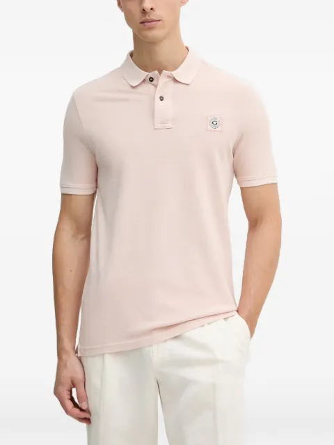 GUESS USA logo-patch short-sleeve polo shirt