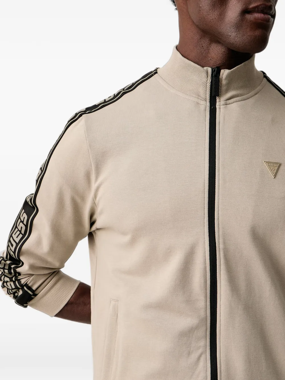 GUESS USA full zip sweatshirt Beige