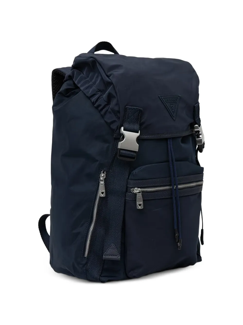  Guess Usa Mochila Berlin Con Parche Del Logo Y Hebilla - Azul 