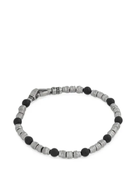 GUESS USA beaded hammered-effect bracelet
