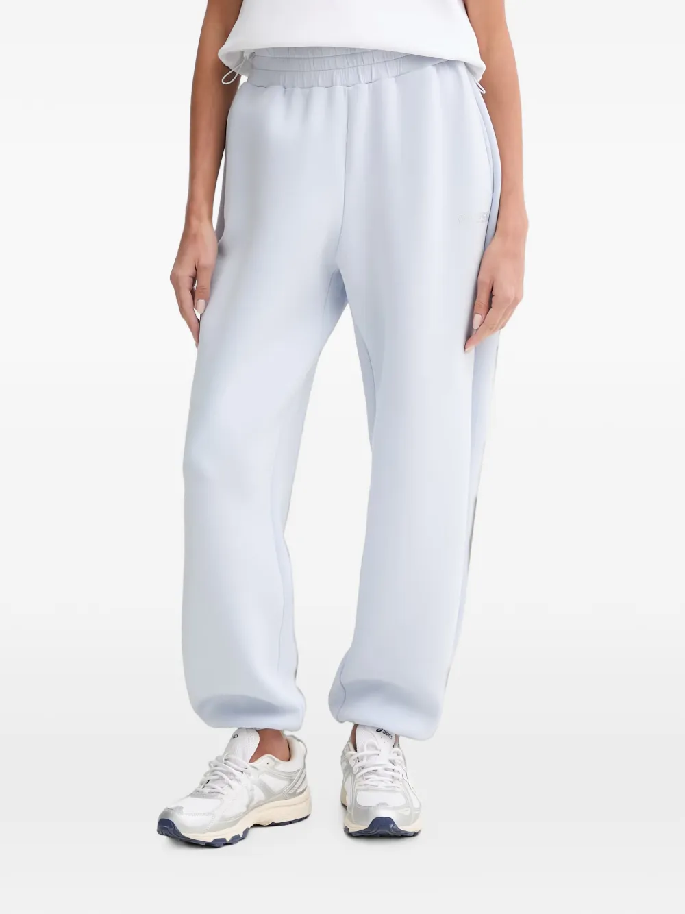 GUESS USA rhinestone-logo track pants - Blu