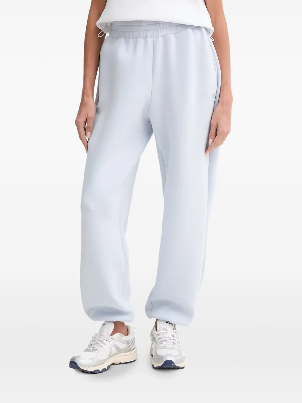 GUESS USA rhinestone-logo track pants - Blau