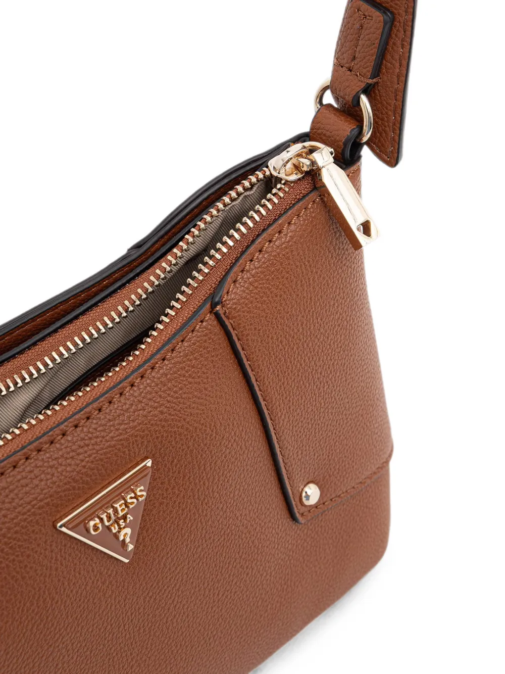 GUESS USA Schoudertas met logoplakkaat Bruin
