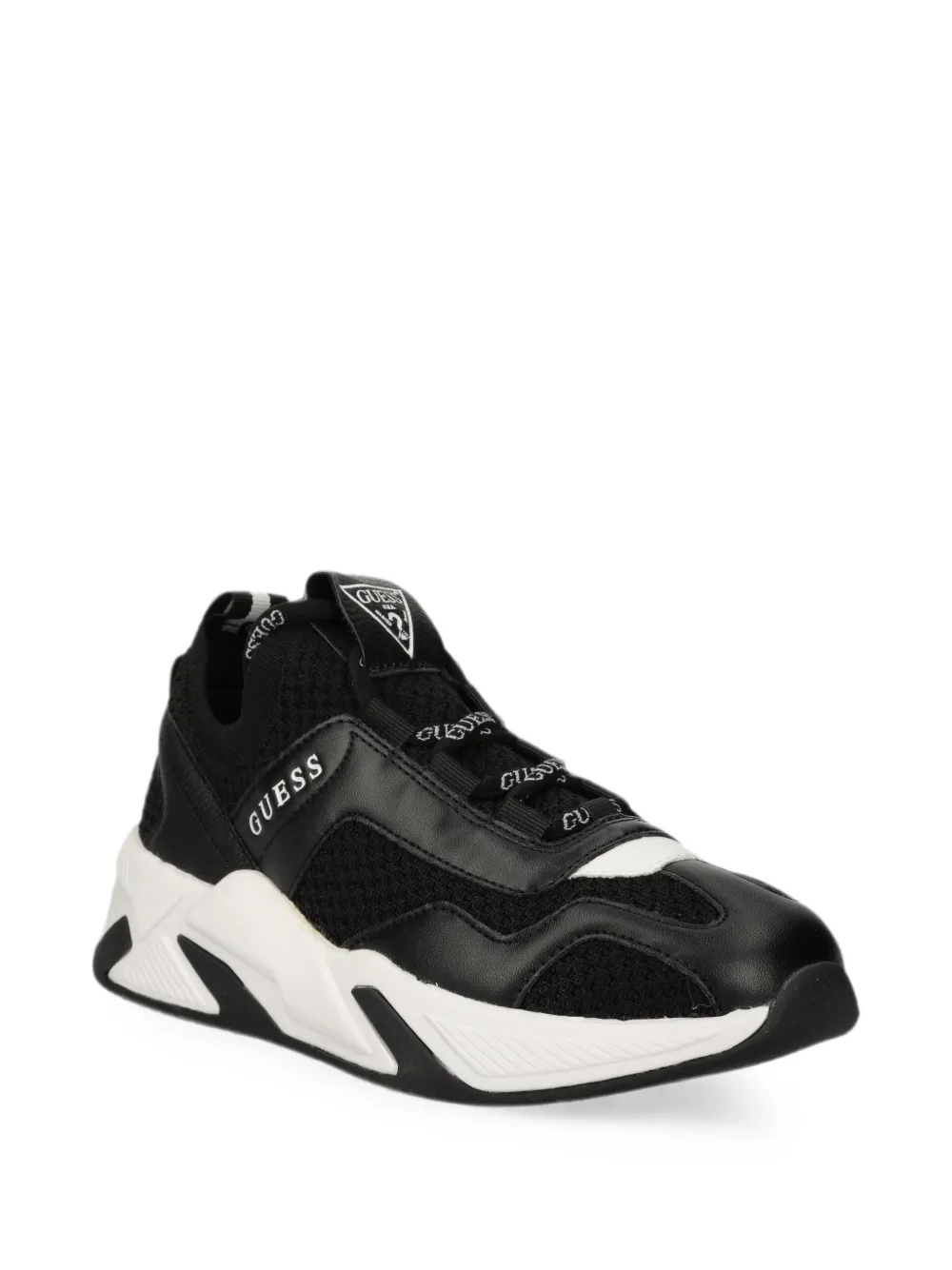 GUESS USA Geniver logo-print chunky-sole sneakers Zwart