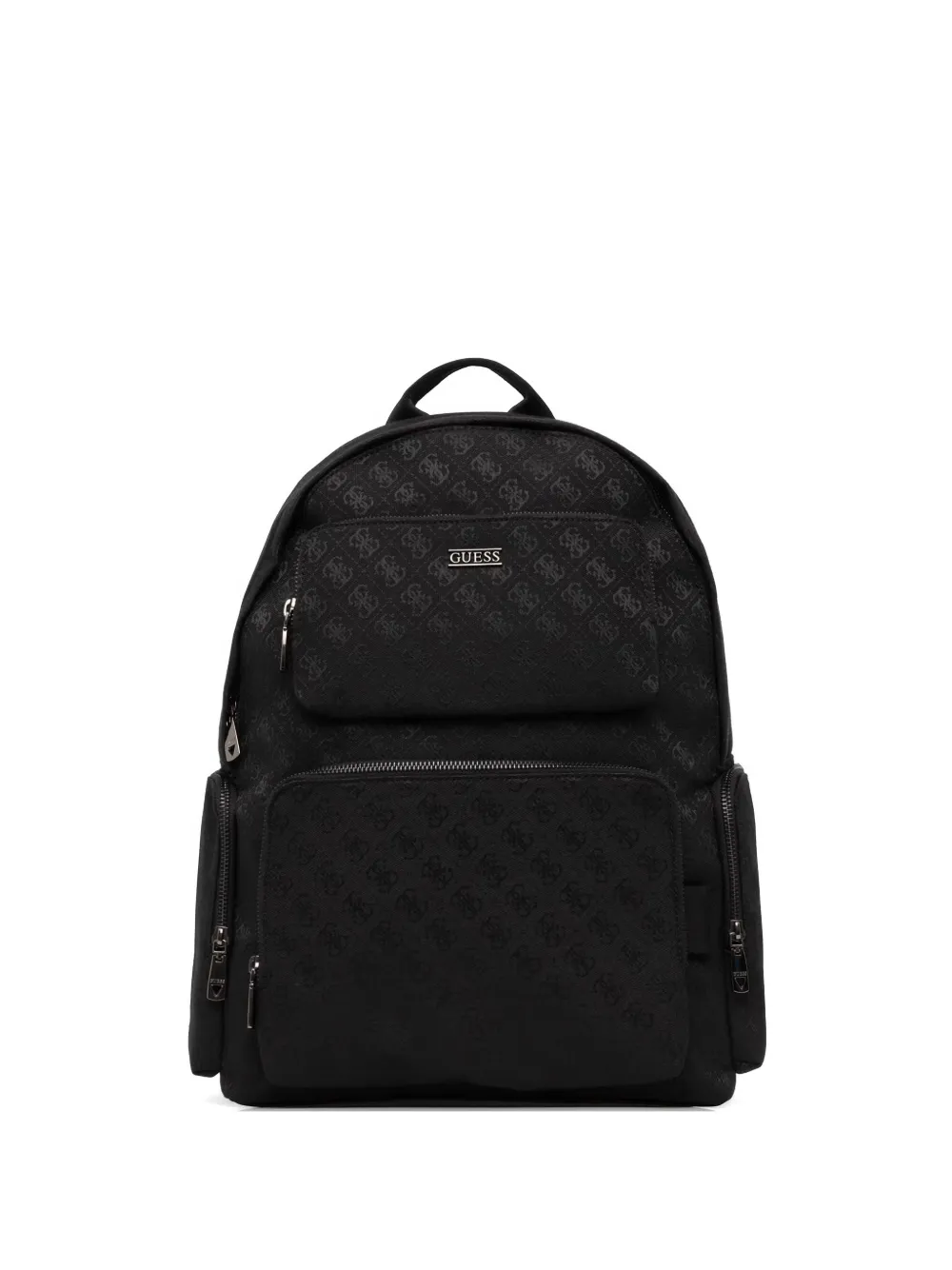 GUESS USA Boston monogram-pattern logo-plaque backpack - Nero