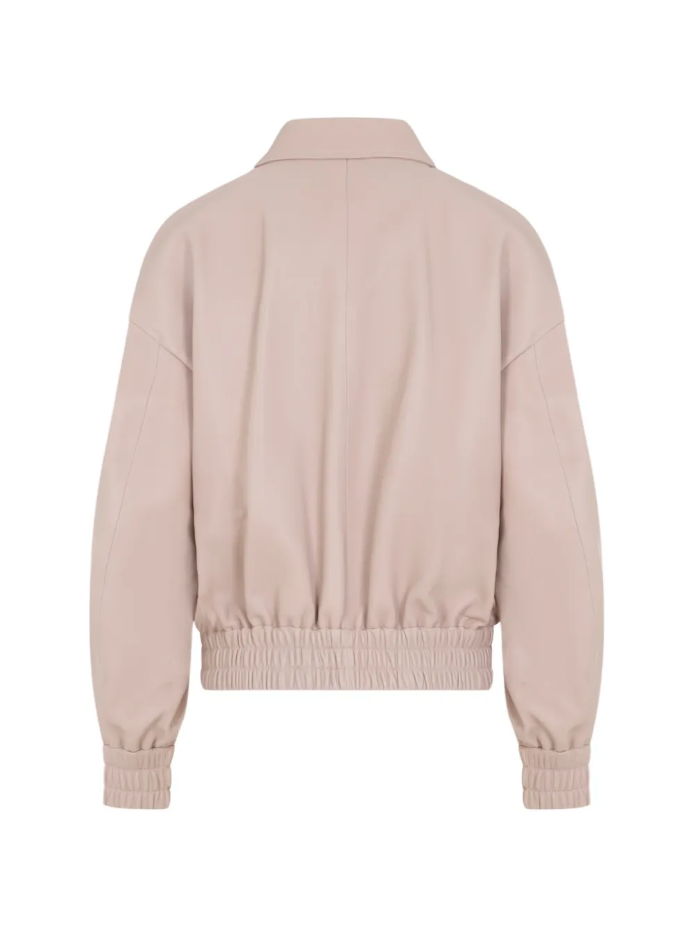 Jil Sander Leren bomberjack Roze