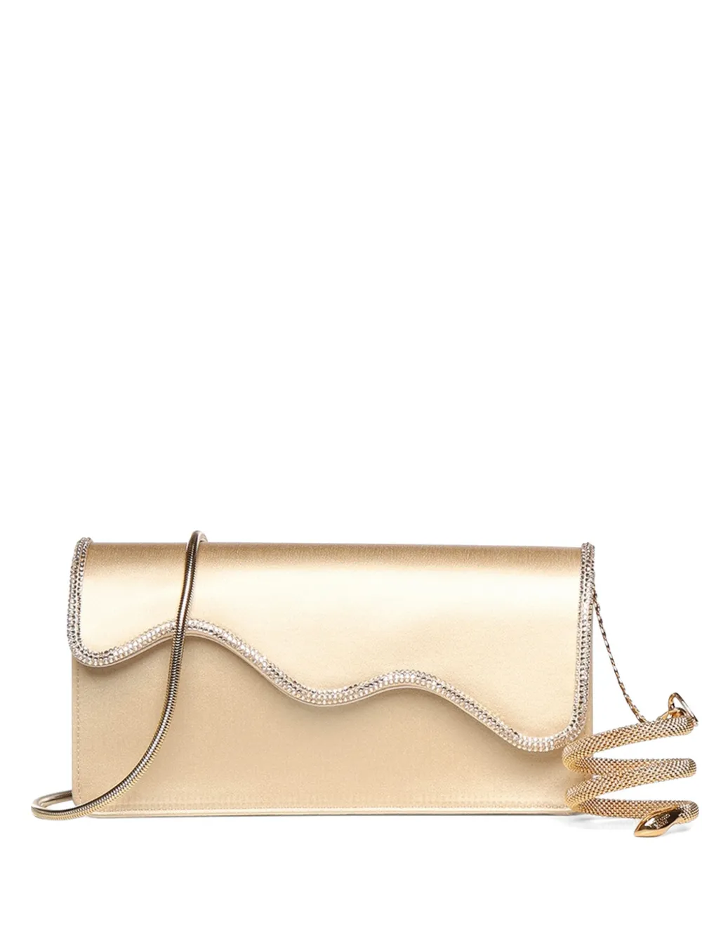René Caovilla crystal-embellished Cleo shoulder bag - Oro