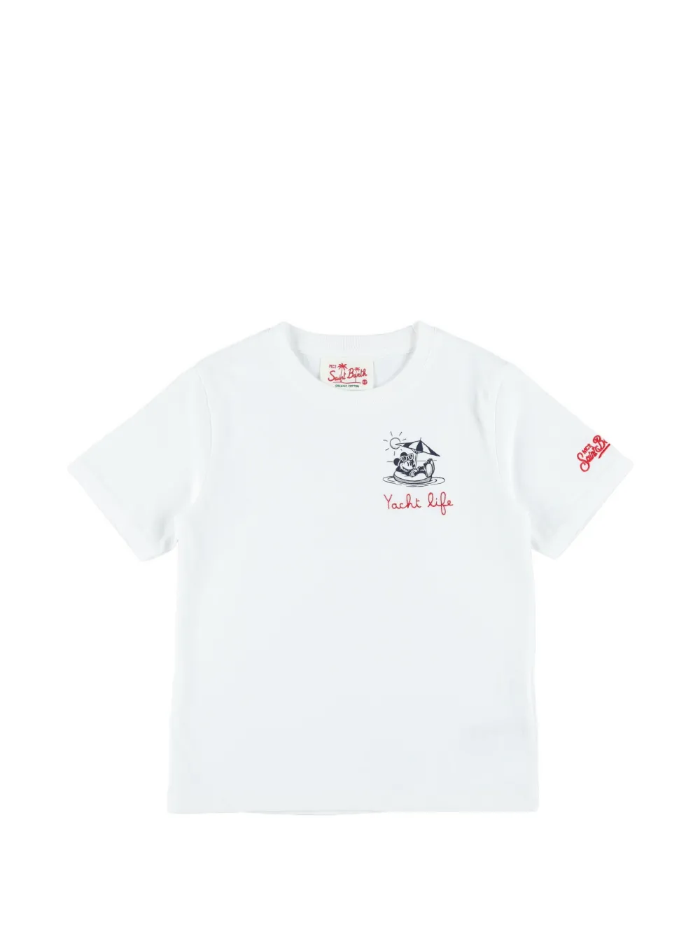MC2 Saint Barth Kids Portofino graphic-print cotton T-shirt - Bianco