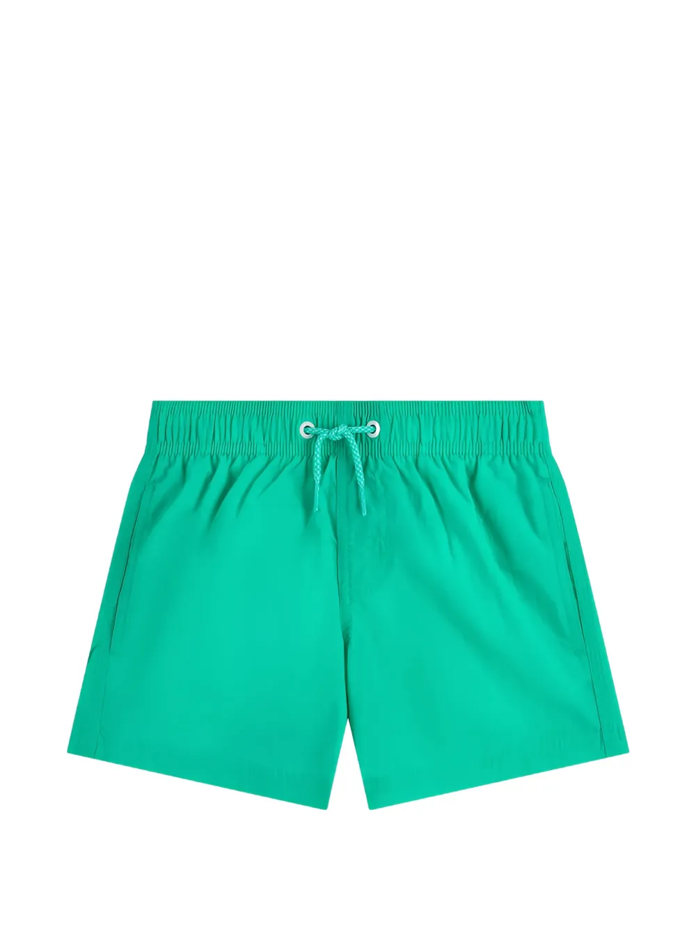 Sundek logo-patch striped swim shorts - Verde