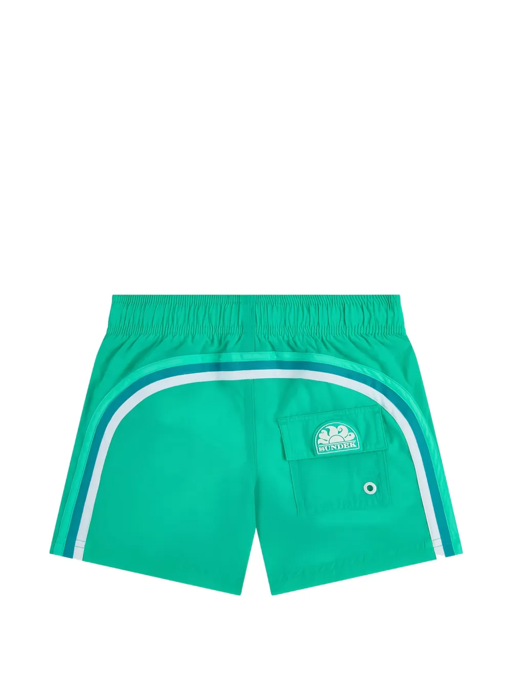 Sundek Zwembroek met logopatch Groen