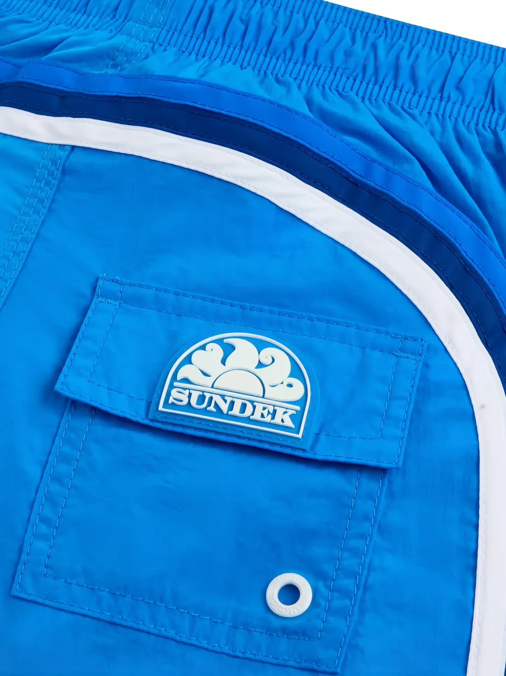 Sundek Zwembroek met drievoudige streep Blauw