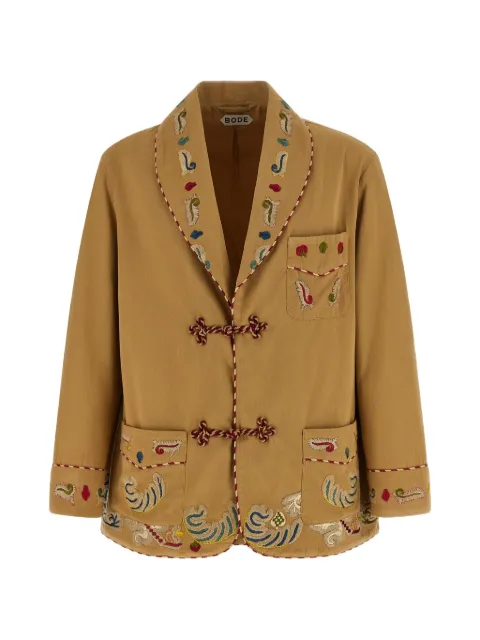 BODE Feather Runner Smoking embroidered blazer