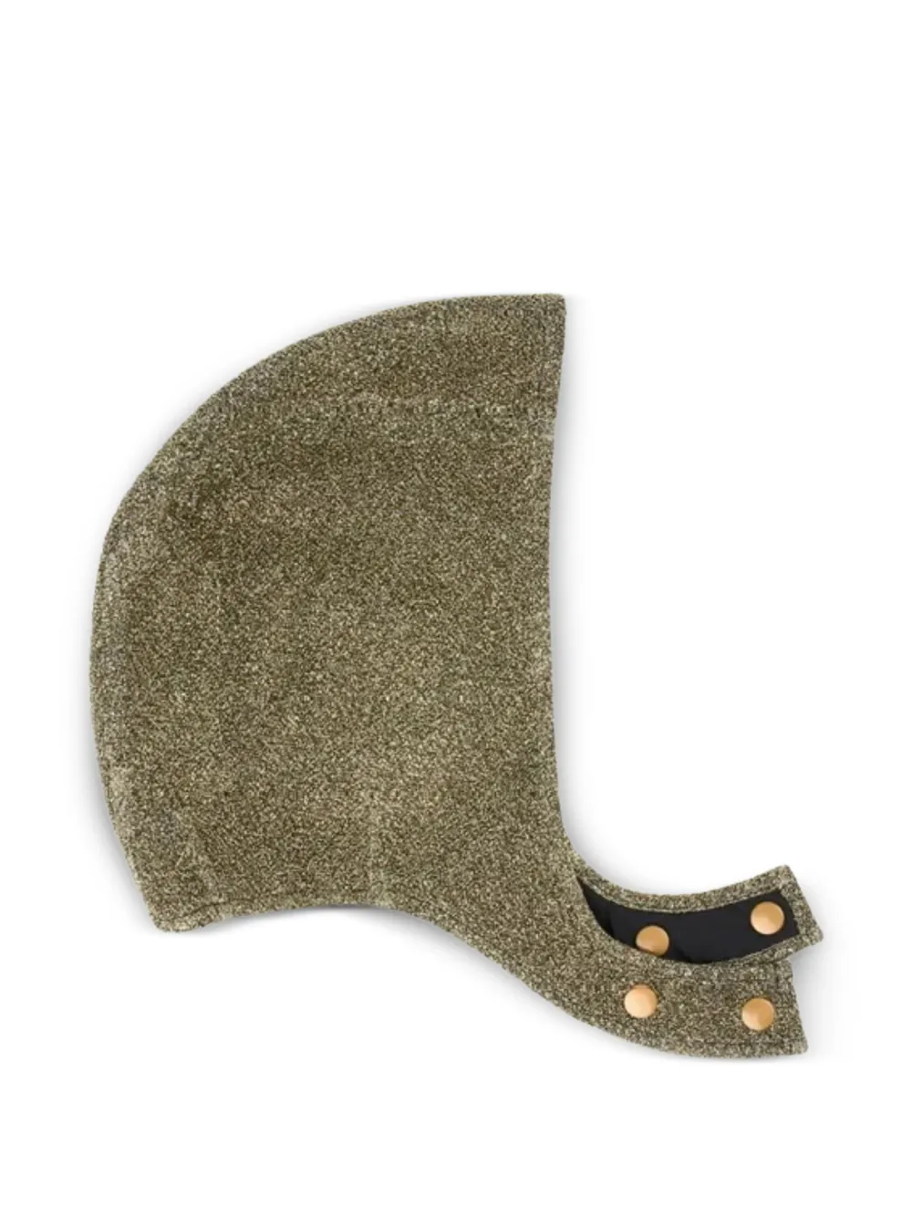 MAISON KRASNOVA metallic-effect bonnet hat - Verde