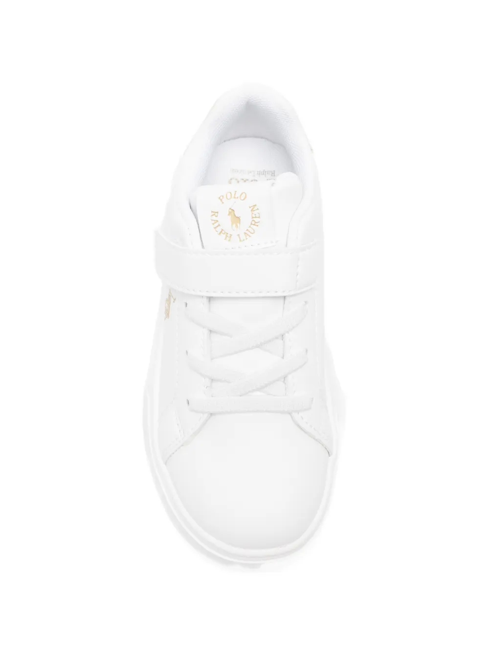 POLO RALPH LAUREN KIDS Heritage Court touch-strap sneakers Wit
