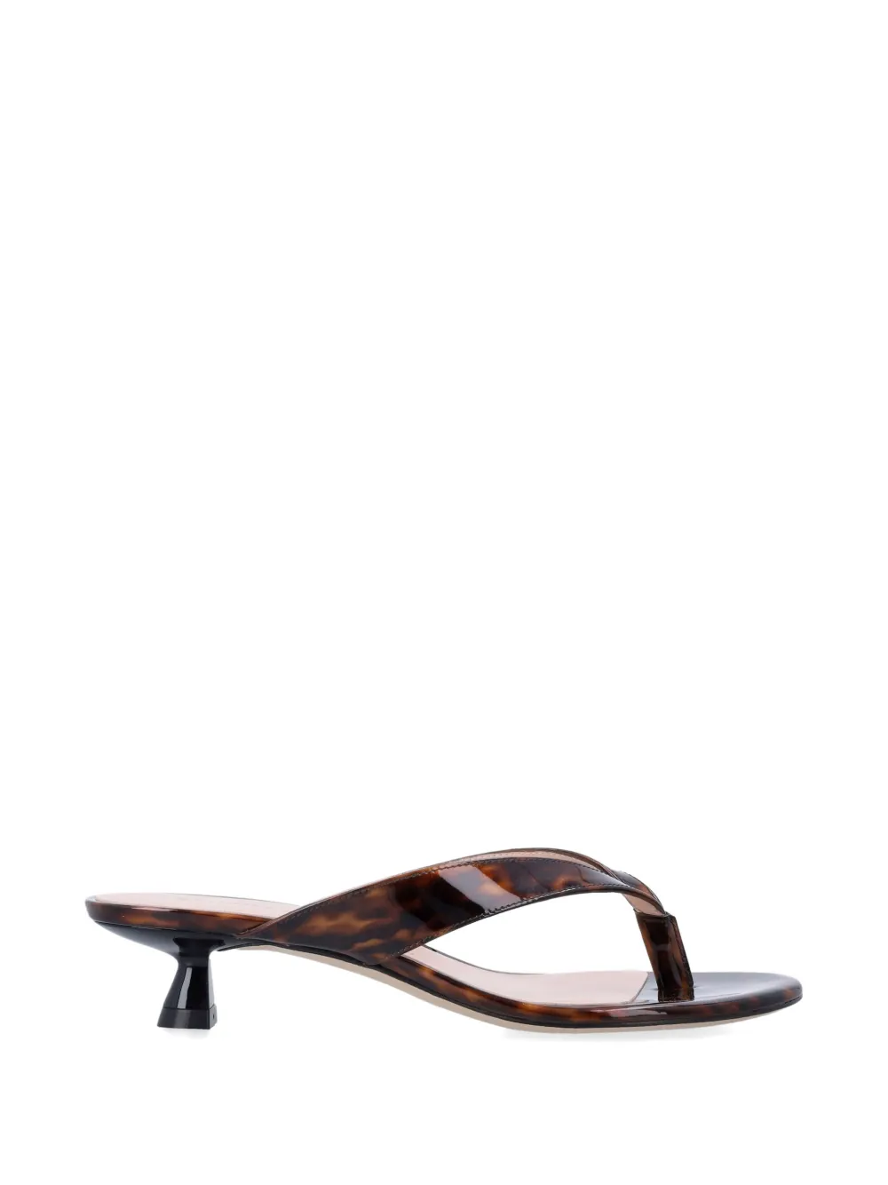 Stuart Weitzman Rio Sleek tortoiseshell-effect sandals Bruin