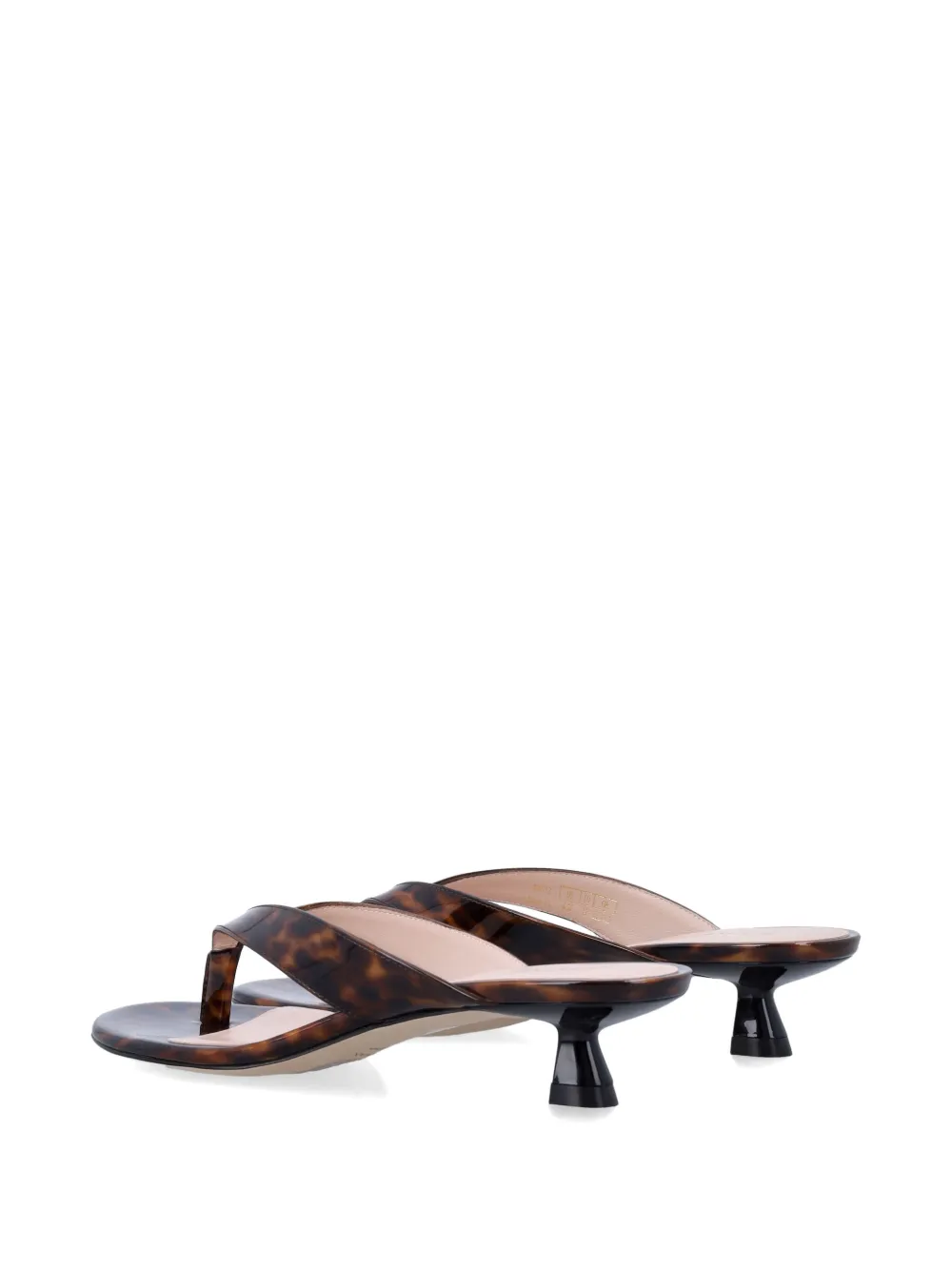 Stuart Weitzman Rio Sleek tortoiseshell-effect sandals Bruin