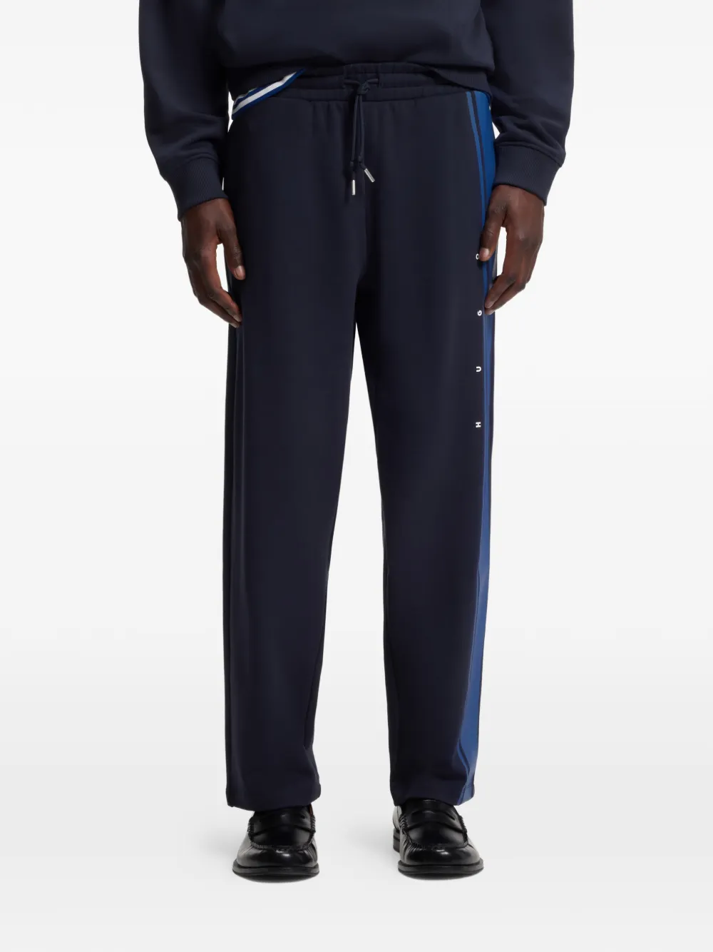 HUGO Trainingsbroek met elastische tailleband Blauw