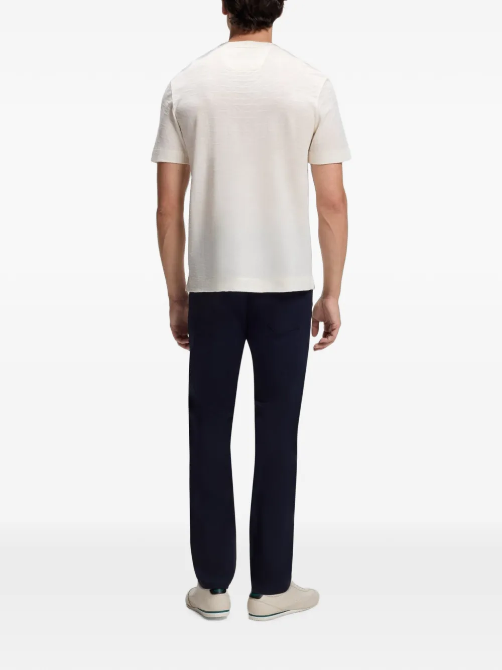 BOSS x Aston Martin T-hirt van gemerceriseerd katoenen jacquard Beige