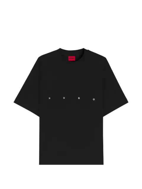 HUGO logo-embroidered oversized T-shirt