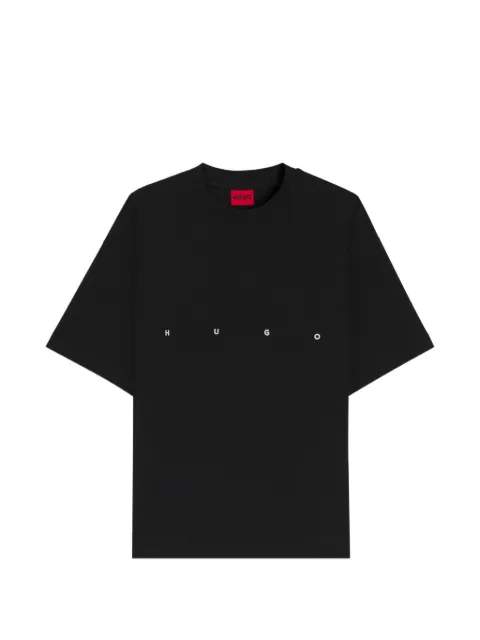 HUGO logo-embroidered oversized T-shirt