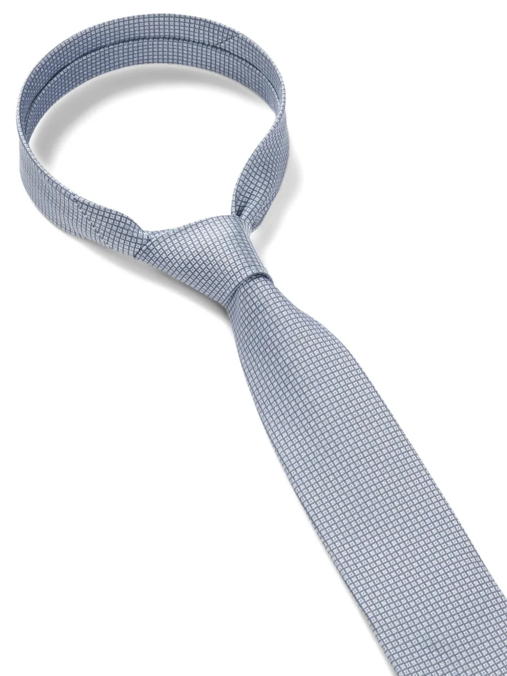 BOSS Stropdas met puntig patroon Blauw