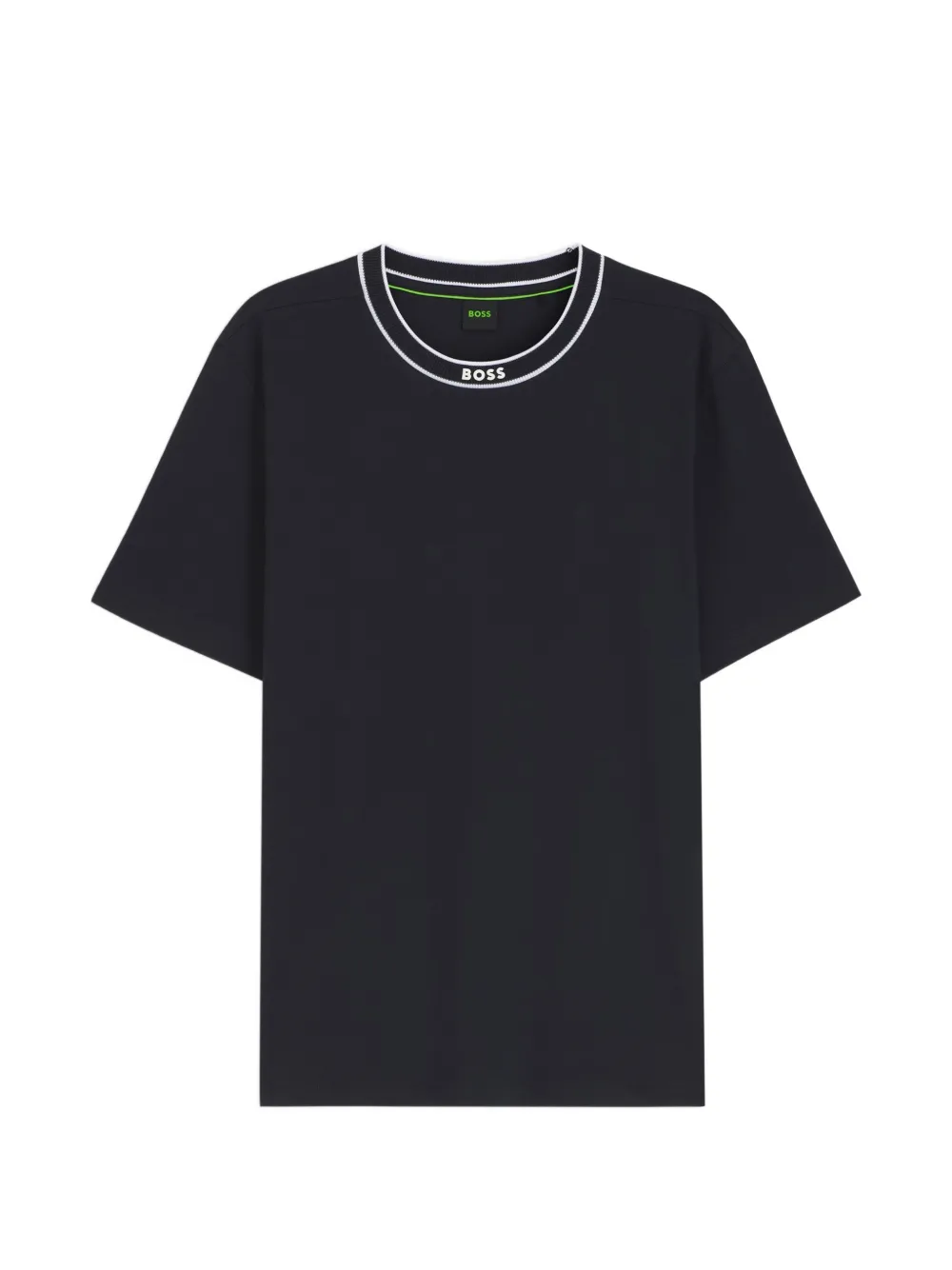 BOSS Katoenen T-shirt Zwart