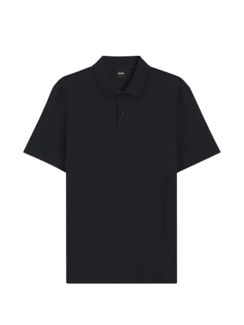 BOSS playera tipo polo con estructura de burbuja en jacquard