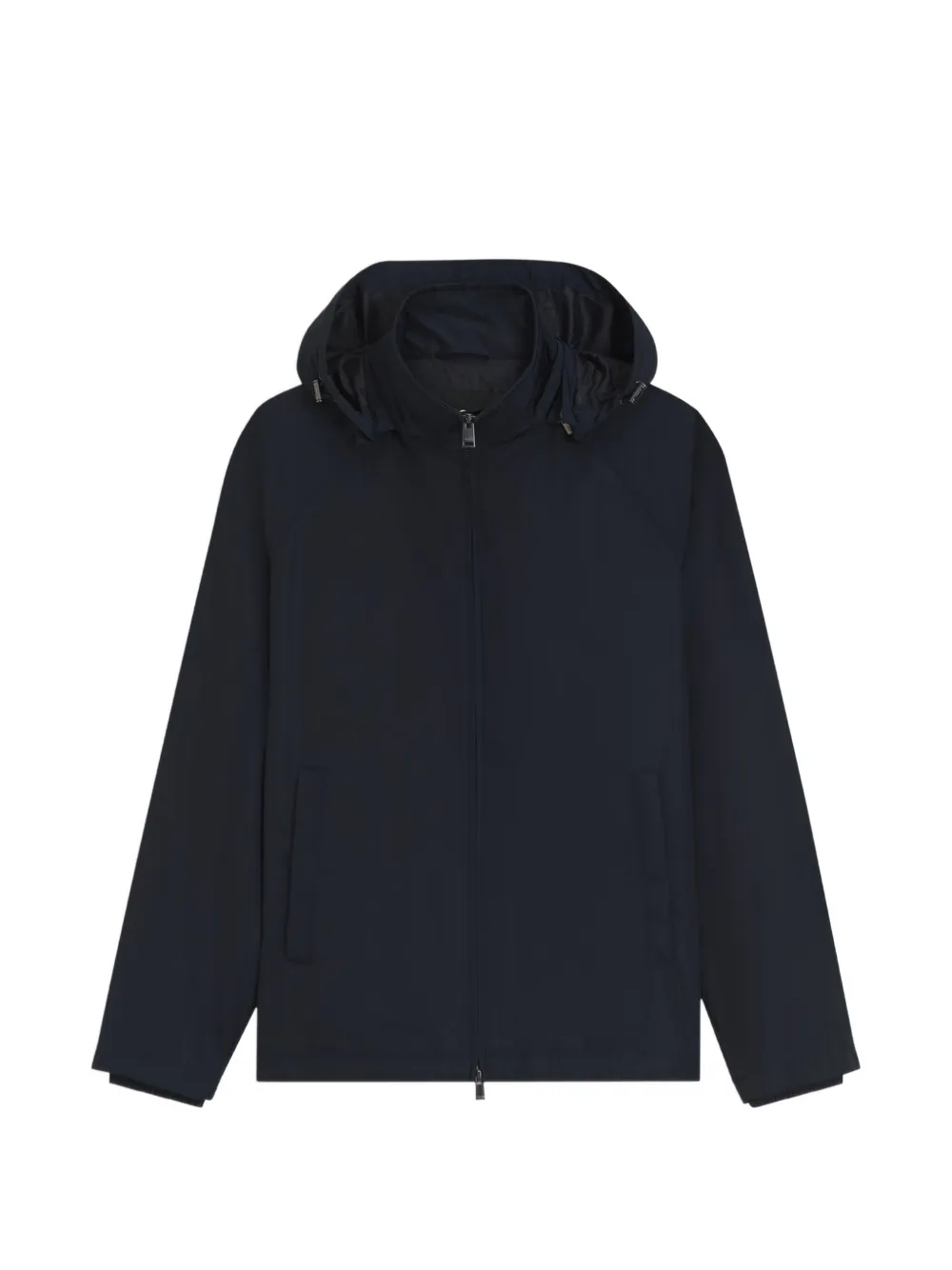 BOSS Waterafstotend jack met capuchon Blauw