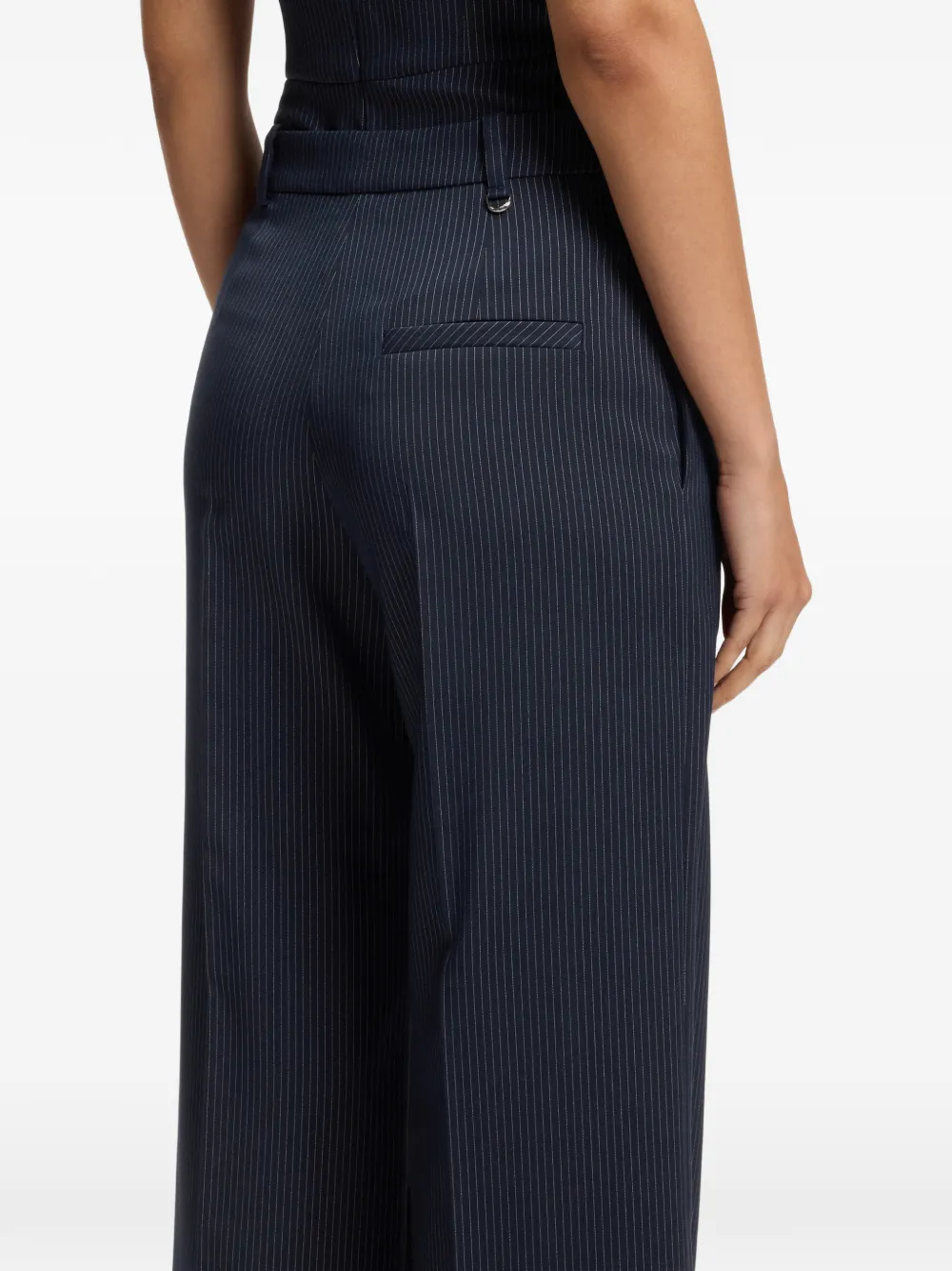 HUGO Broek met wijde pijpen Blauw