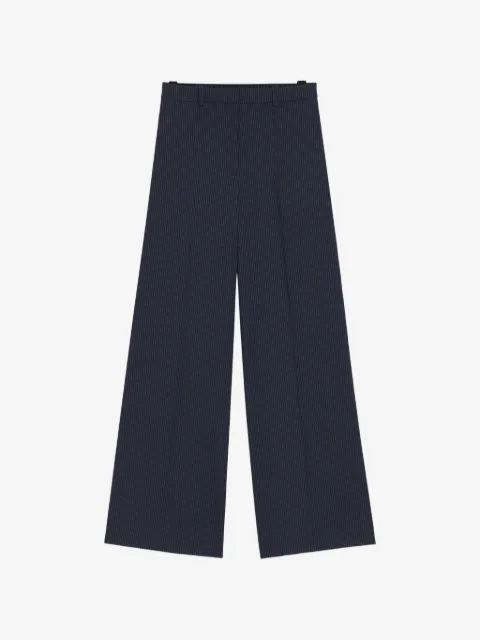 HUGO pantalones anchos con motivo de rayas diplomáticas