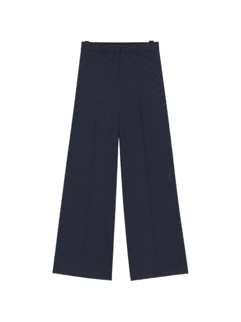 HUGO regular-fit wide-leg pants in pinstripe stretch fabric