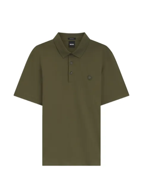 BOSS polo med dobbelt B-monogrammærke