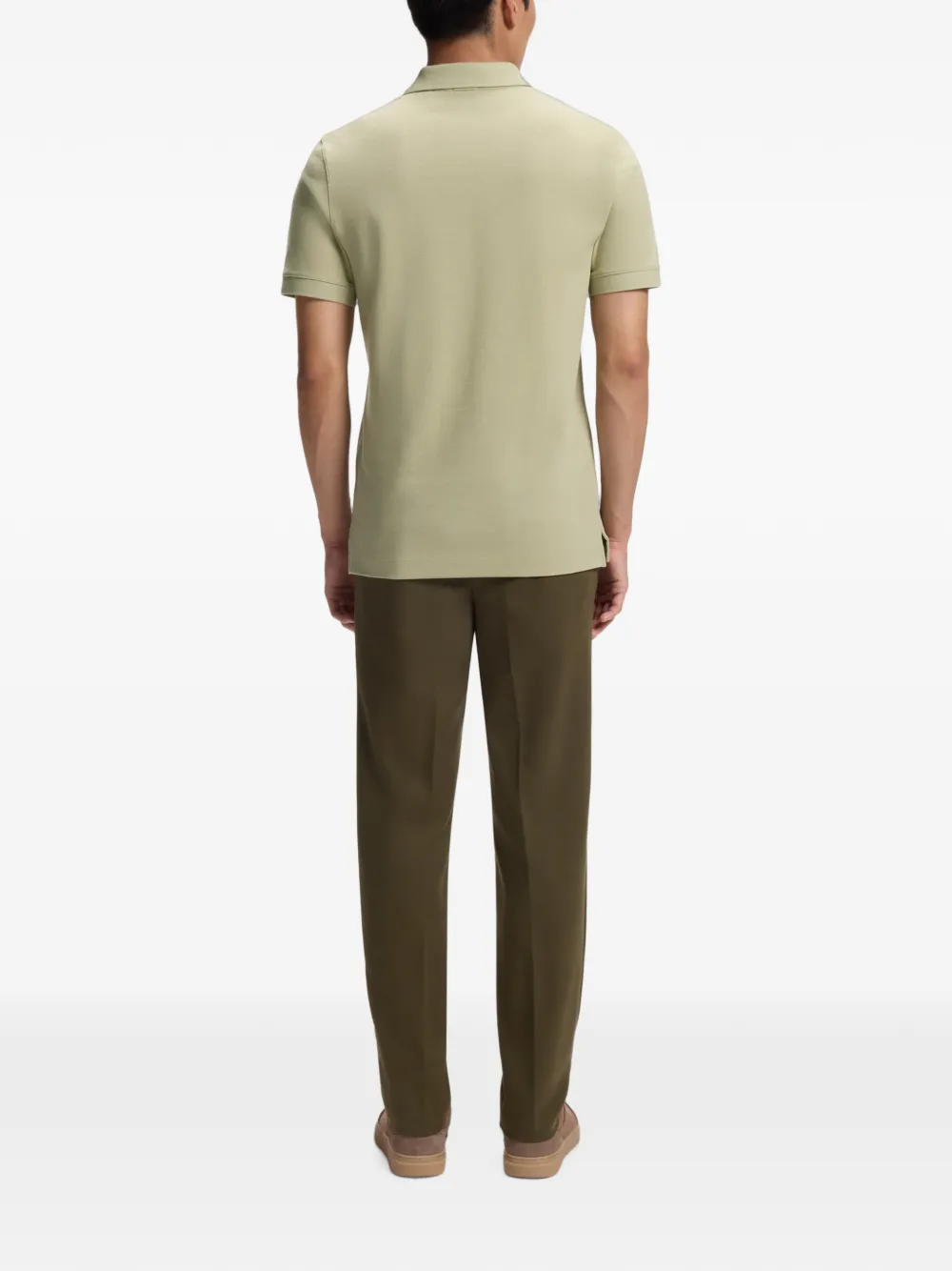 BOSS Pallas katoenen poloshirt Groen