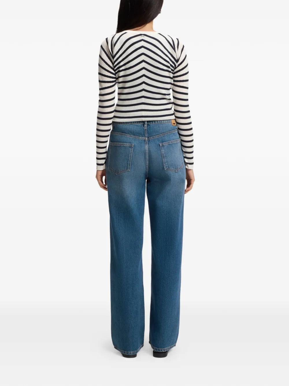 BOSS Straight jeans Blauw