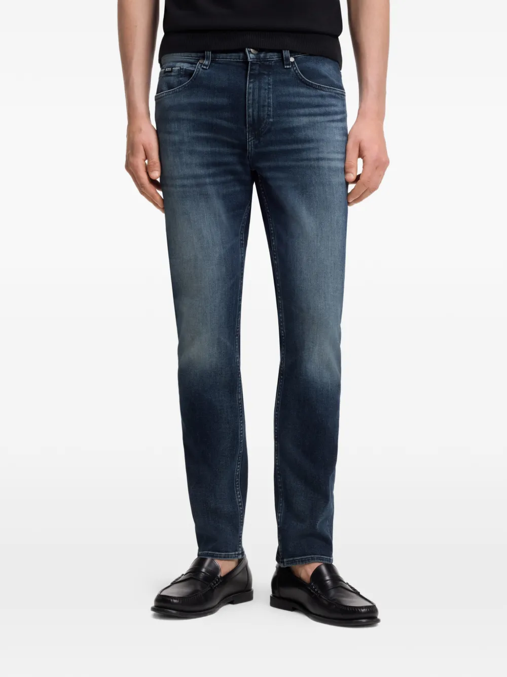 BOSS Slim-fit jeans Blauw