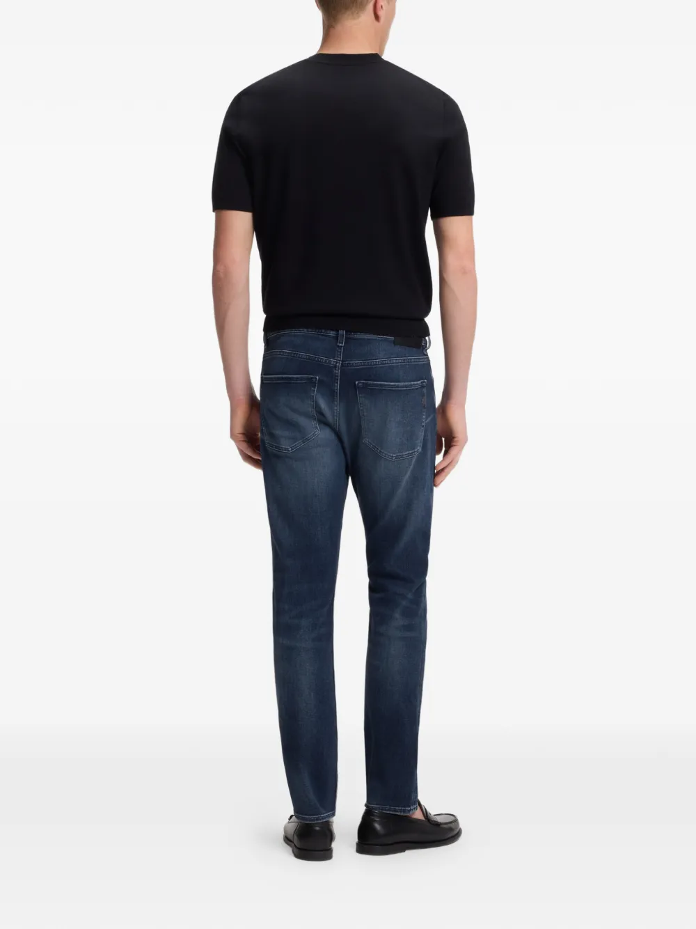 BOSS Slim-fit jeans Blauw