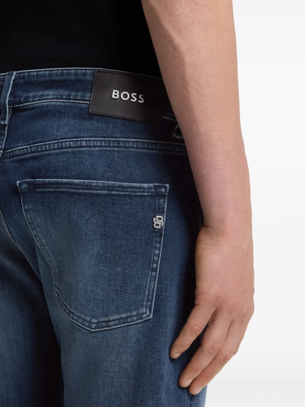 BOSS Slim-fit jeans Blauw