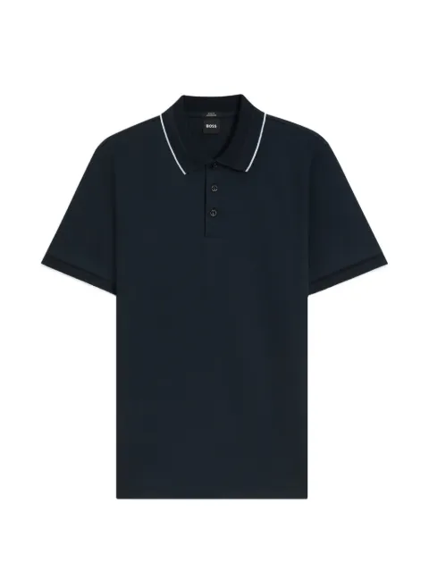 BOSS mercerised slim-fit polo shirt