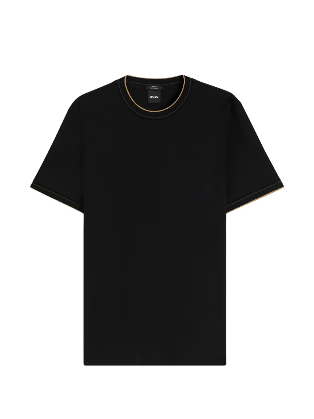 BOSS T-shirt con bordo a contrasto - Nero
