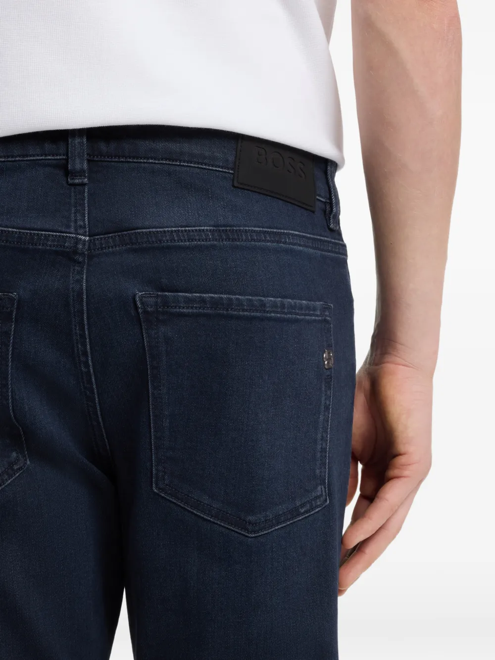 BOSS Slim-fit jeans Blauw