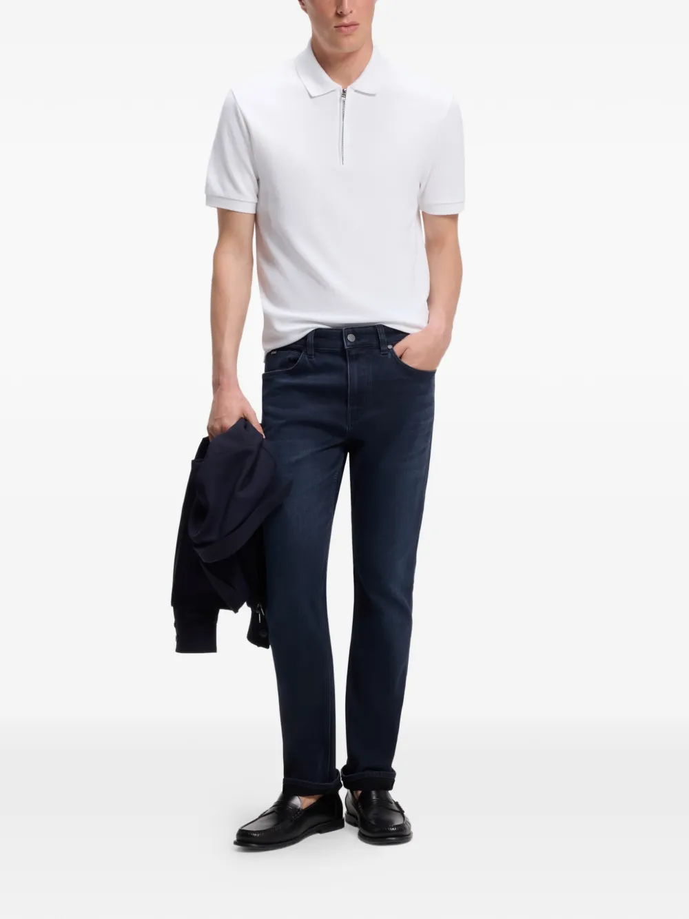 BOSS Slim-fit jeans Blauw