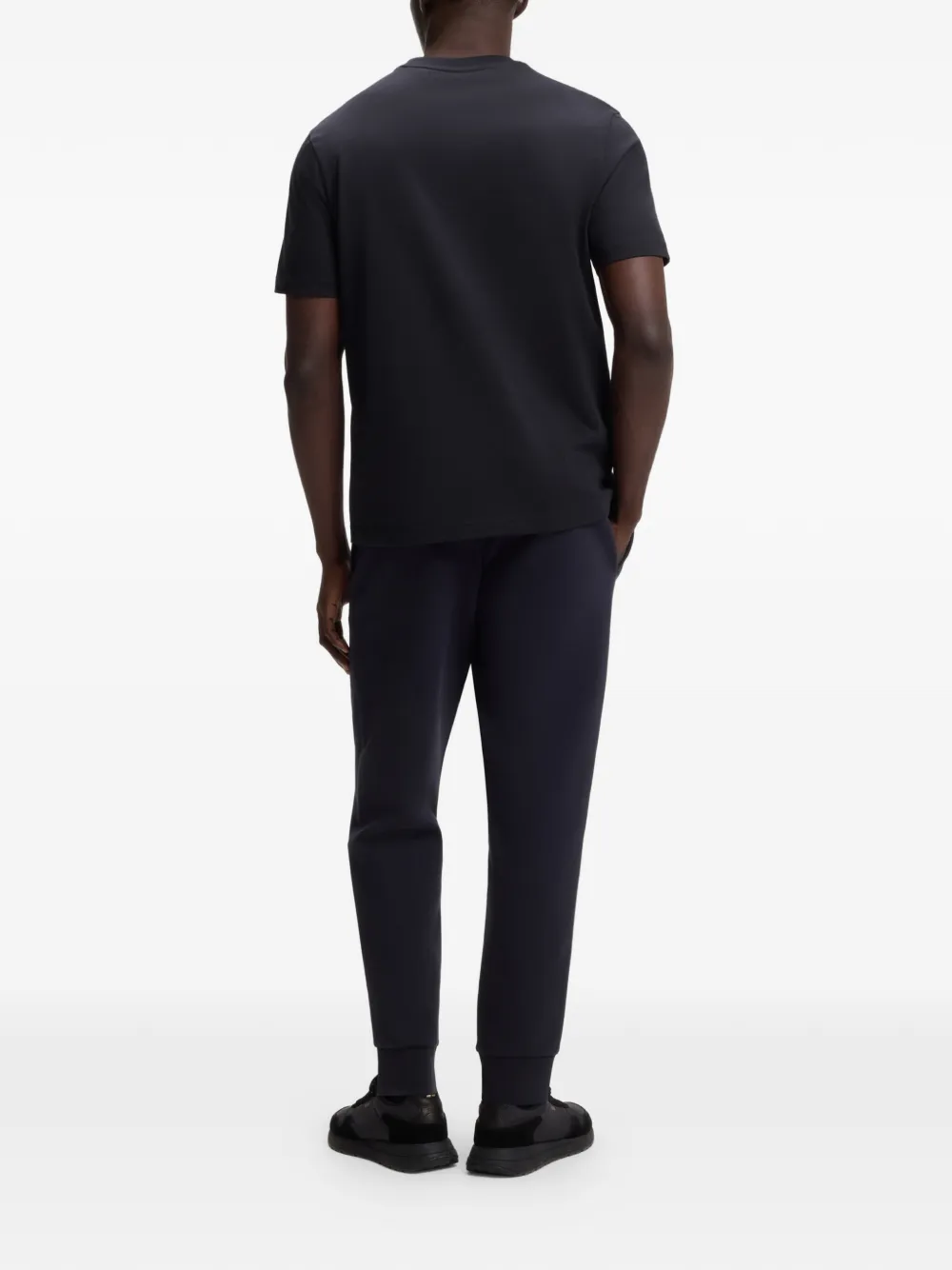 BOSS T-shirt met logoprint Blauw