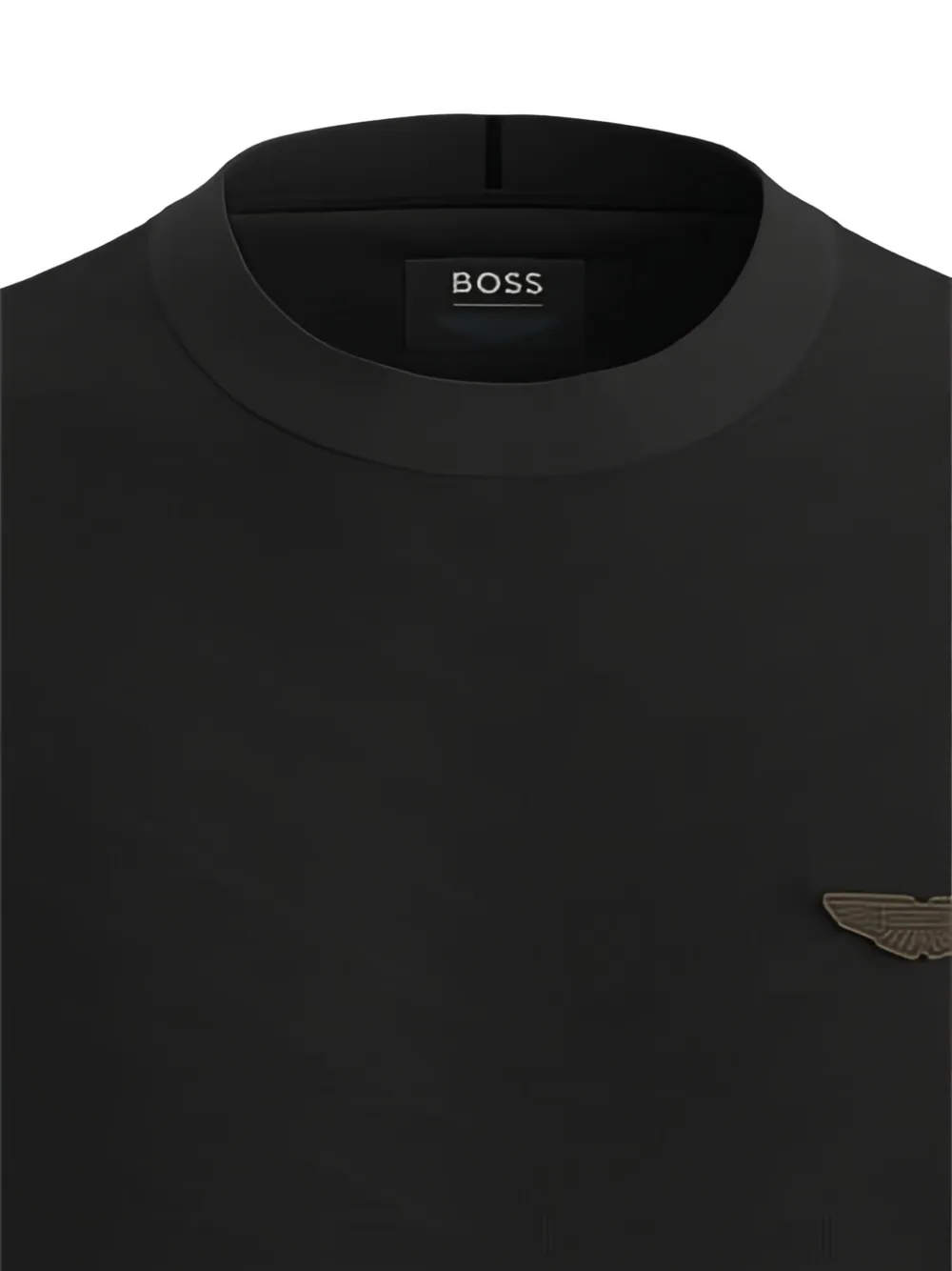 BOSS x Aston Martin T-hirt van gemerceriseerd katoenen jacquard Zwart