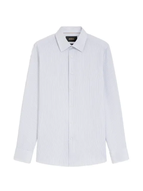 BOSS Gestreiftes Slim-Fit-Hemd