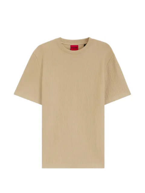 HUGO crinkled-effect T-shirt