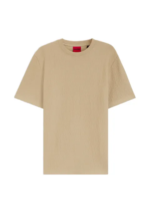HUGO crinkled-effect T-shirt